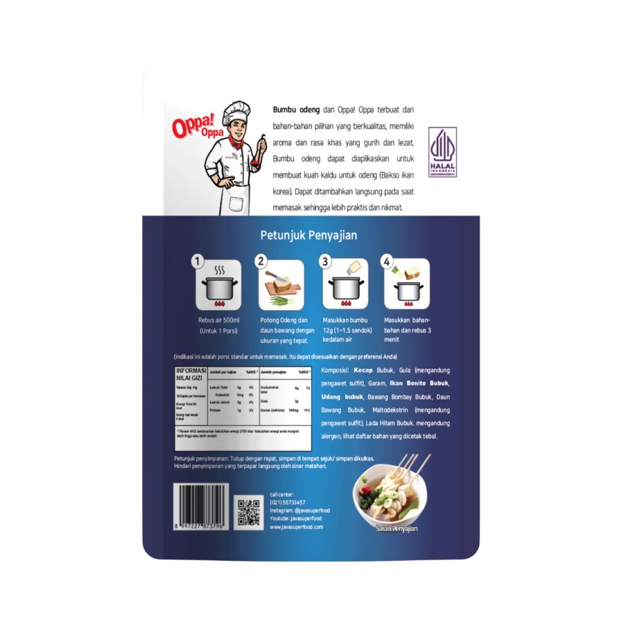 Oppa! Oppa Bumbu Kuah Bakso Ikan Khas Korea Odeng 300gr 300gram