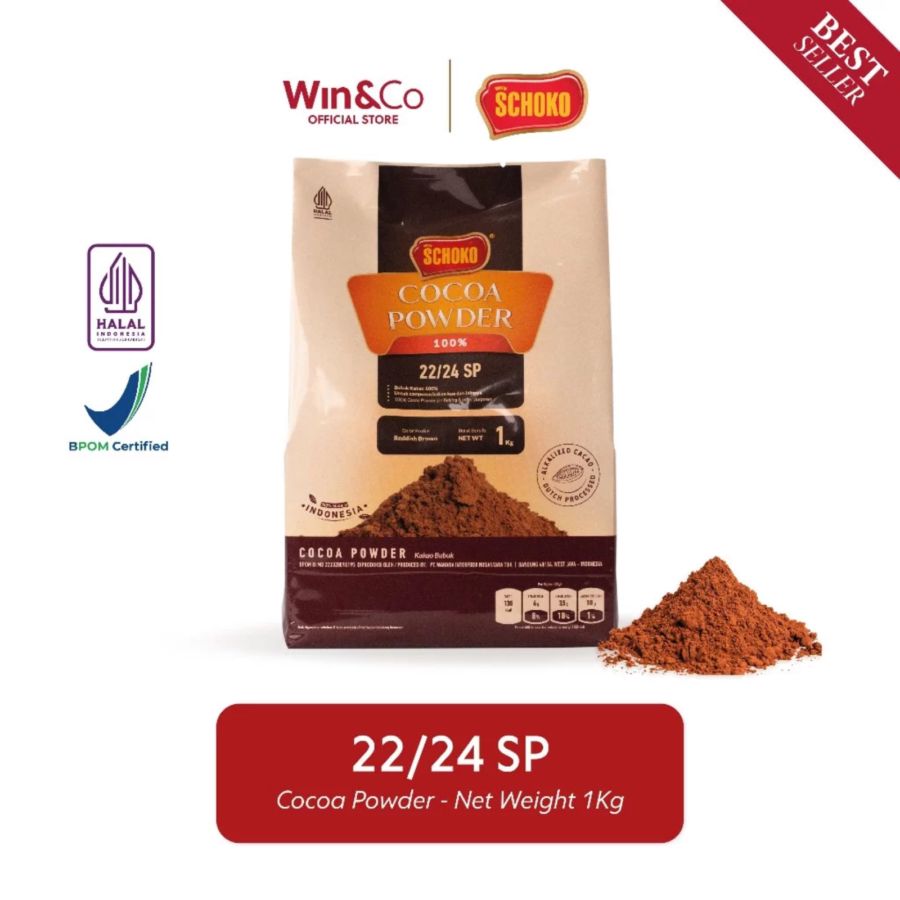Schoko SP Cocoa Powder 100% High Fat 22/24 1kg
