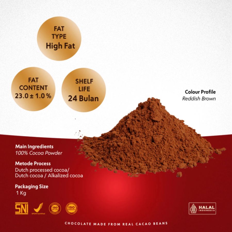 Schoko SP Cocoa Powder 100% High Fat 22/24 1kg