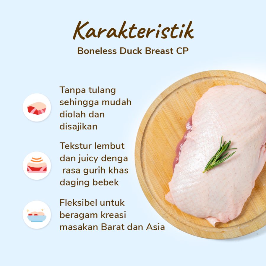 Boneless Duck Breast CP 250-300gram