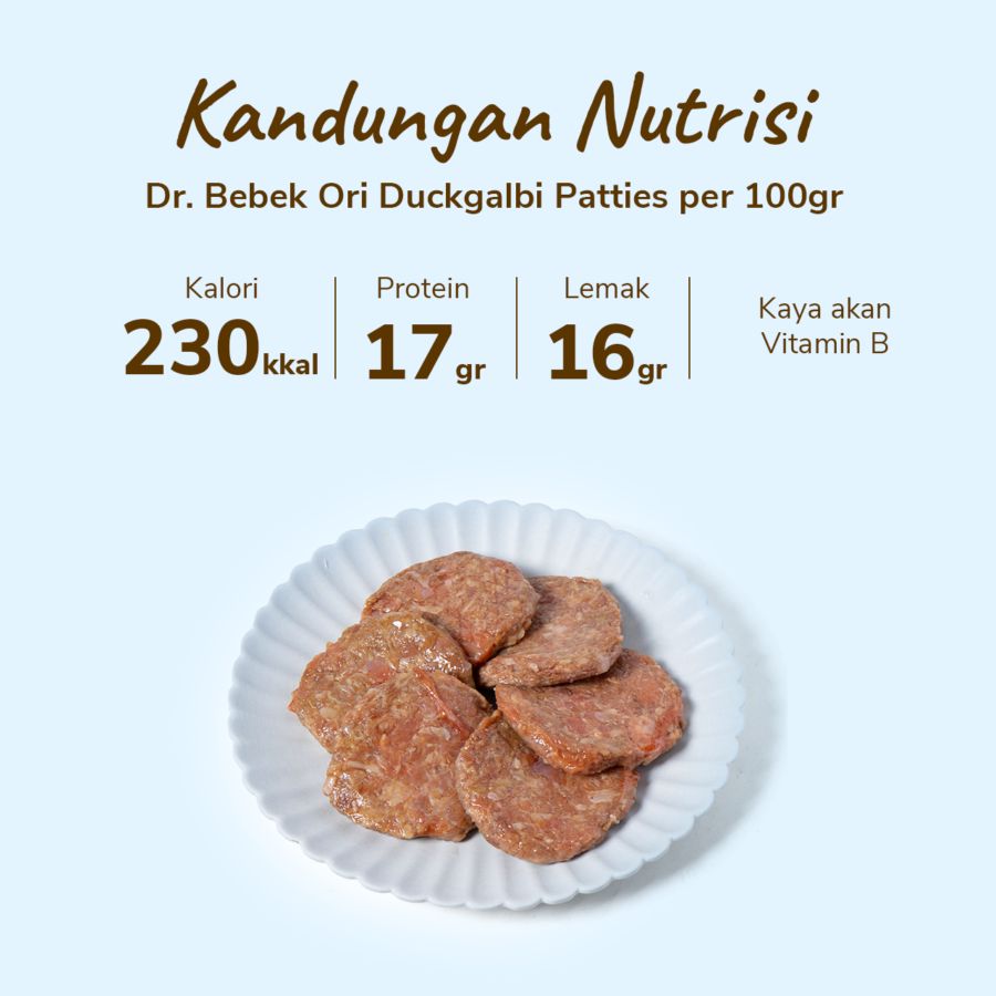 Dr. Bebek Ori Duckgalbi Patties 200gram 200gram