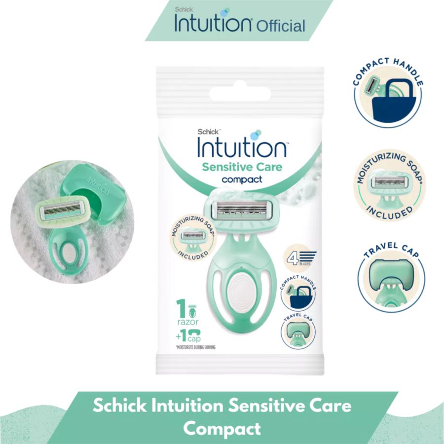 Schick Intuition Sensitive Care Compact Alat Cukur 1pcs