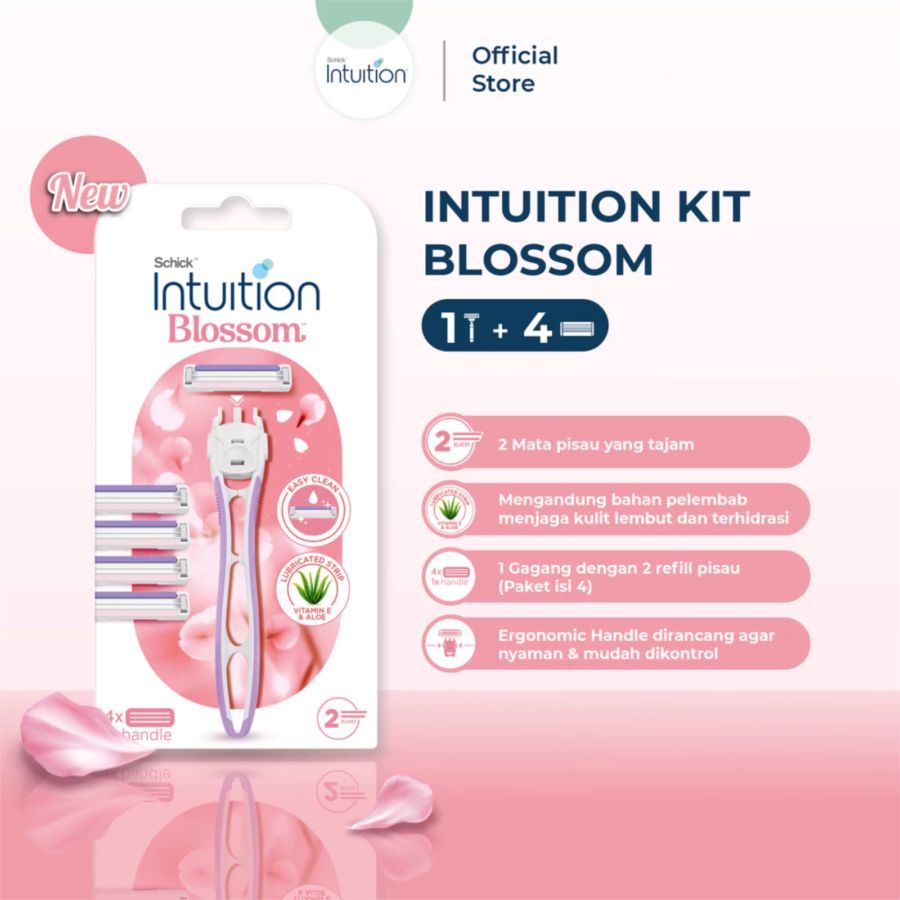 Schick Intuition Kit Blossom Alat Cukur Wanita 1pack