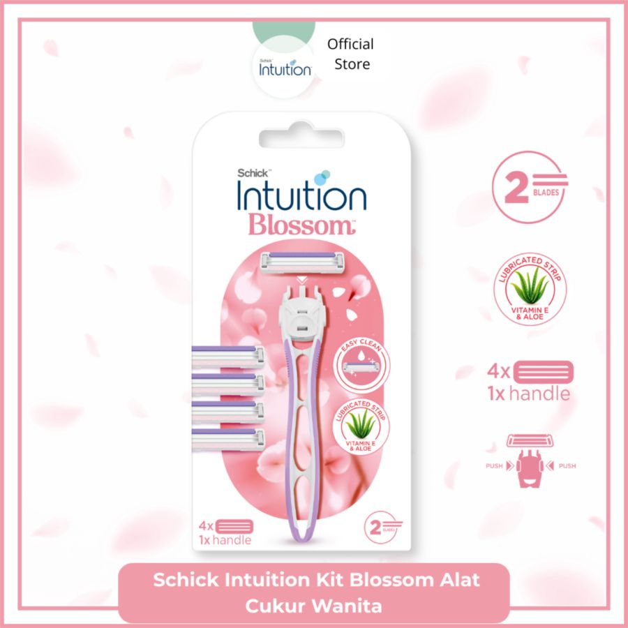 Schick Intuition Kit Blossom Alat Cukur Wanita 1pack