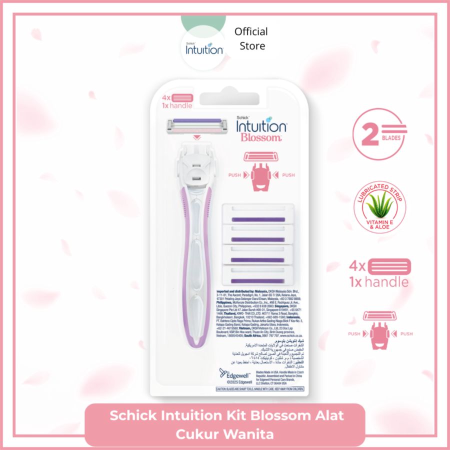 Schick Intuition Kit Blossom Alat Cukur Wanita 1pack