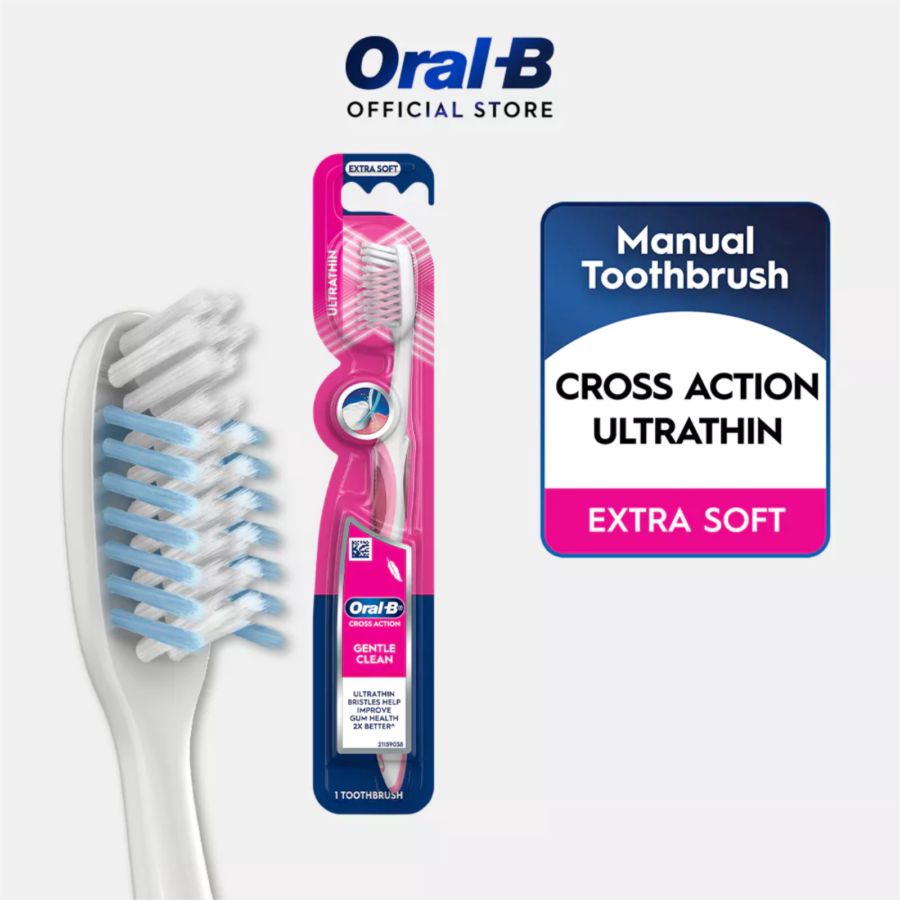 Oral-B Cross Action Gentle Clean Ultrathin Extrasoft Toothbrush 1pcs