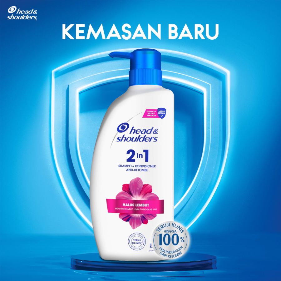 Head & Shoulders Halus Lembut 2in1 Anti-Ketombe Shampo + Kondisioner 400ml