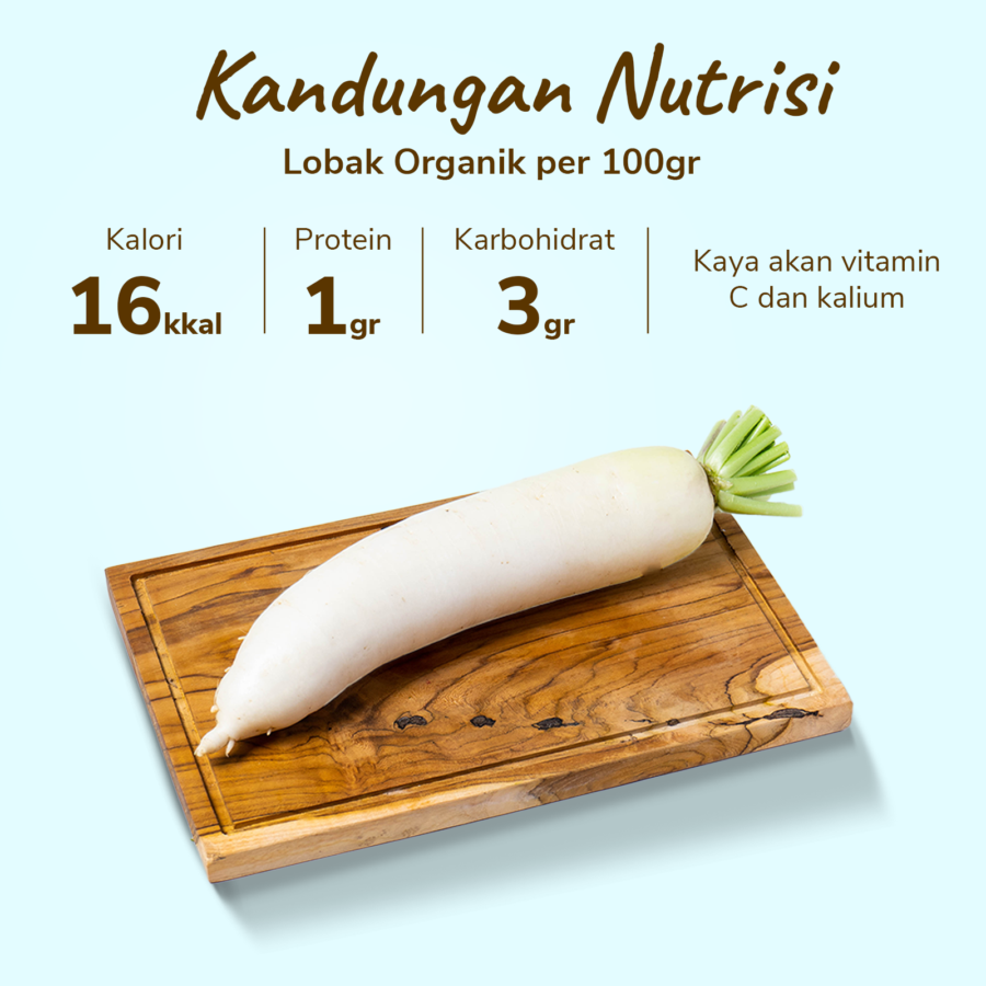 Lobak Organik 500gram