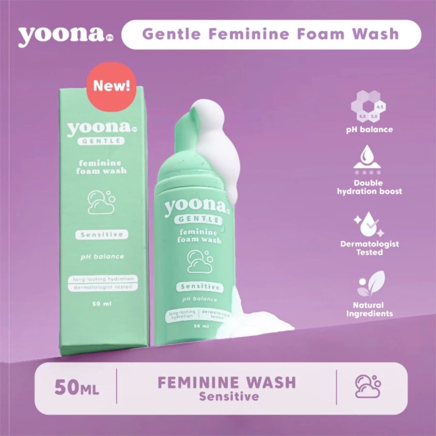 Yoona Gentle Feminine Foam Wash Sensitive 50ml