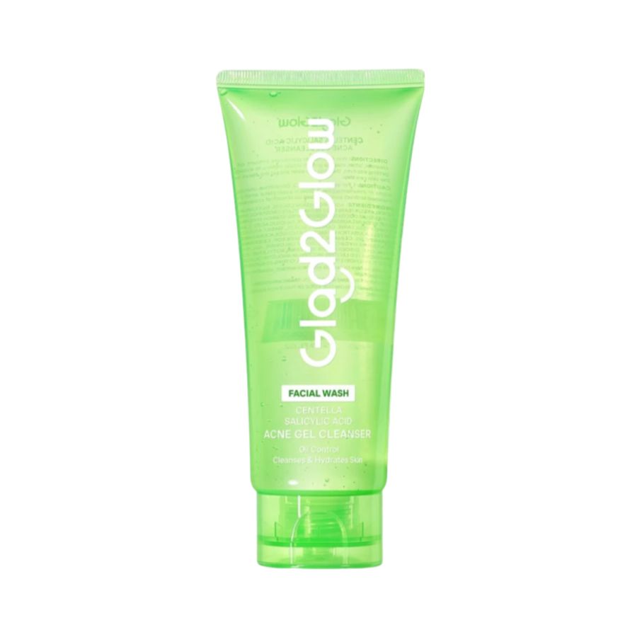 Glad2Glow Centella Salicylic Acid Acne Gel Cleanser Facial Wash 70ml
