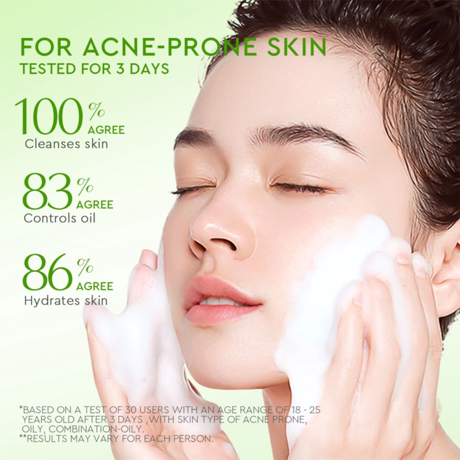 Glad2Glow Centella Salicylic Acid Acne Gel Cleanser Facial Wash 70ml