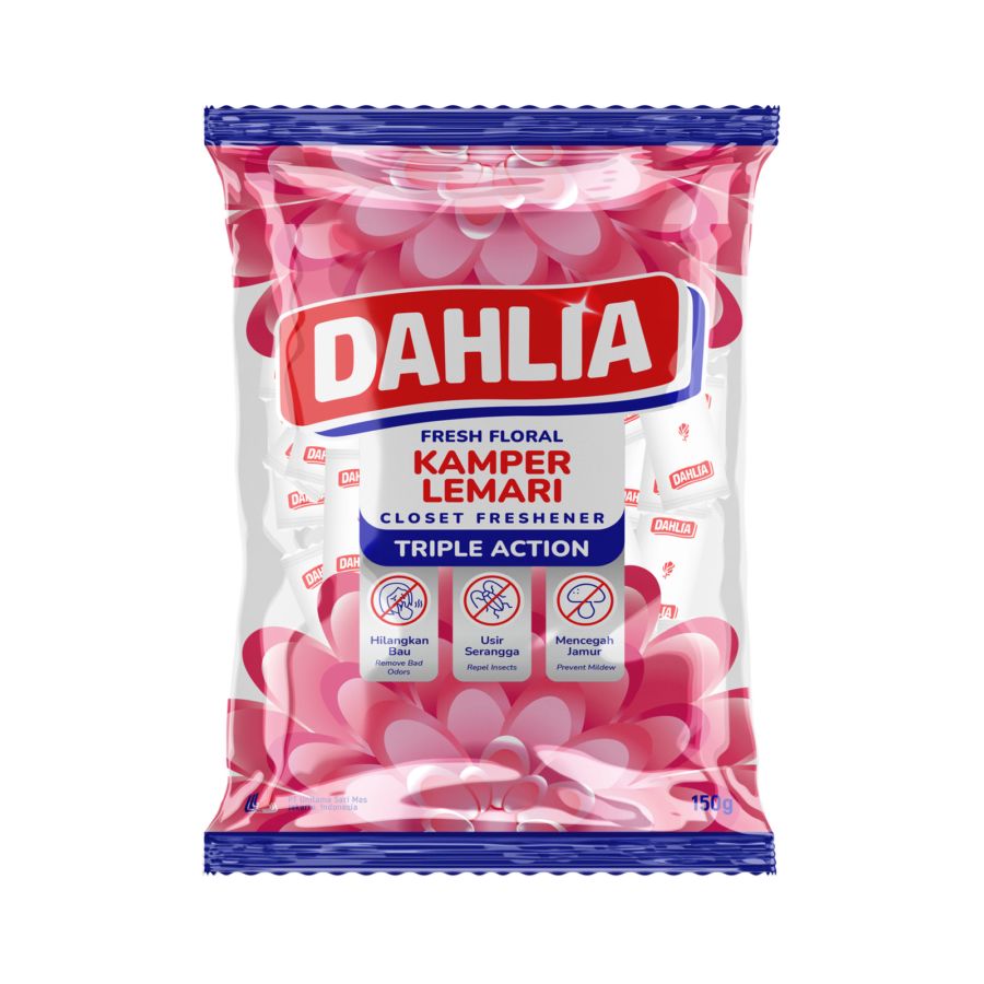 Dahlia Moth Guard Floral Scent Kapur Barus 150gram