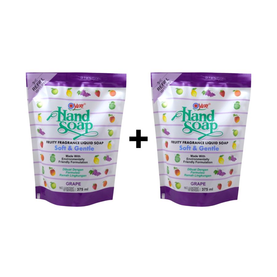 Buy 1 Get 1 Yuri Grape Hand Soap Pouch 375ml