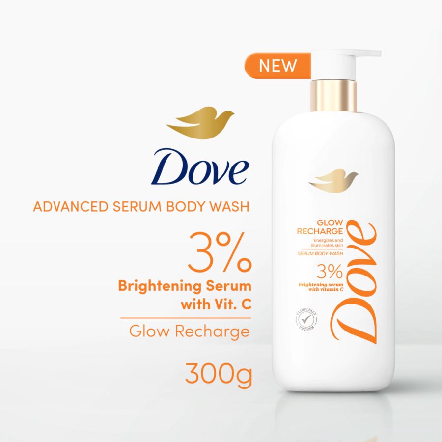 Dove Advanced Serum Glow Recharge Body Wash 300gram