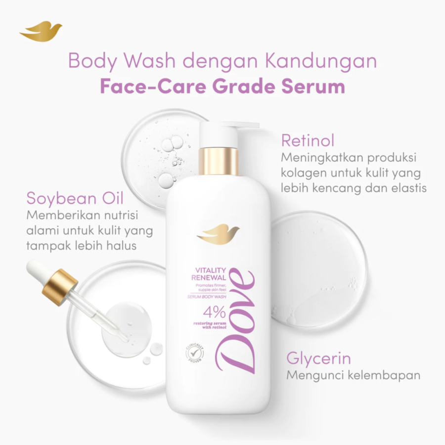 Dove Advanced Serum Vitality Renewal Body Wash 300gram