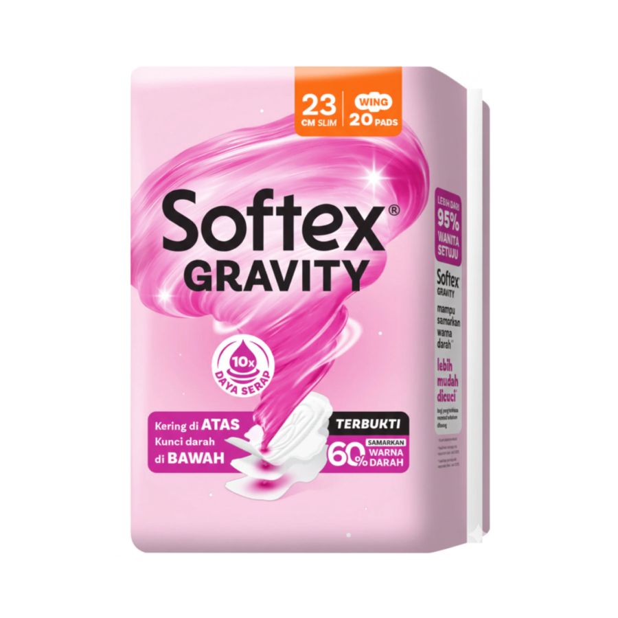 Softex Gravity Slim Wing 23cm Pembalut Kewanitaan 20pads