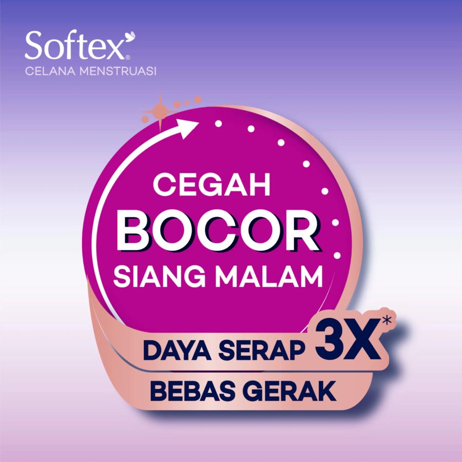 Softex Celana Menstruasi Size XL Pembalut Kewanitaan 2pcs