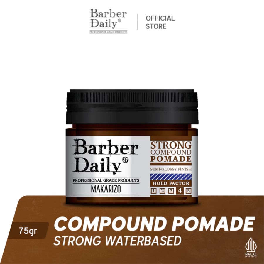 Barber Daily Strong Compound Pomade Jar 75gram