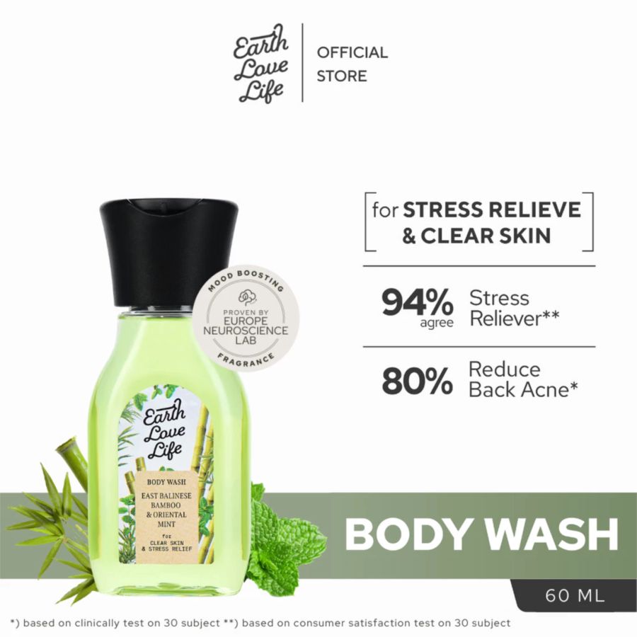 Earth Love Life East Balinese Bamboo & Oriental Mint Body Wash 60ml