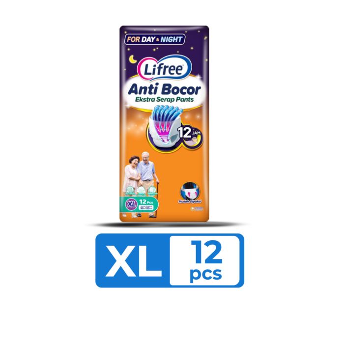 Lifree Day & Night Anti Bocor Popok Celana Dewasa XL12