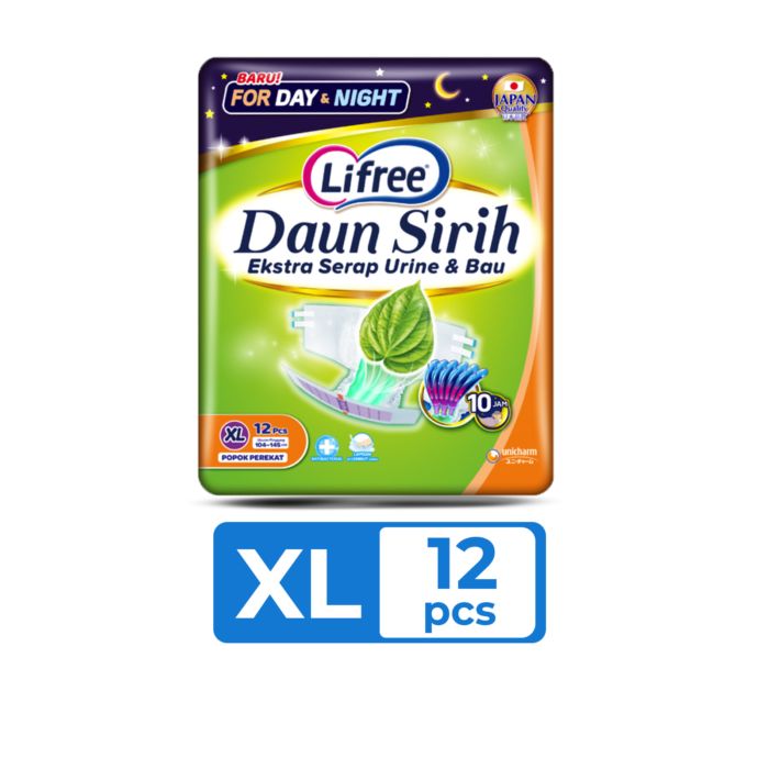 Lifree Daun Sirih Popok Perekat Dewasa XL12