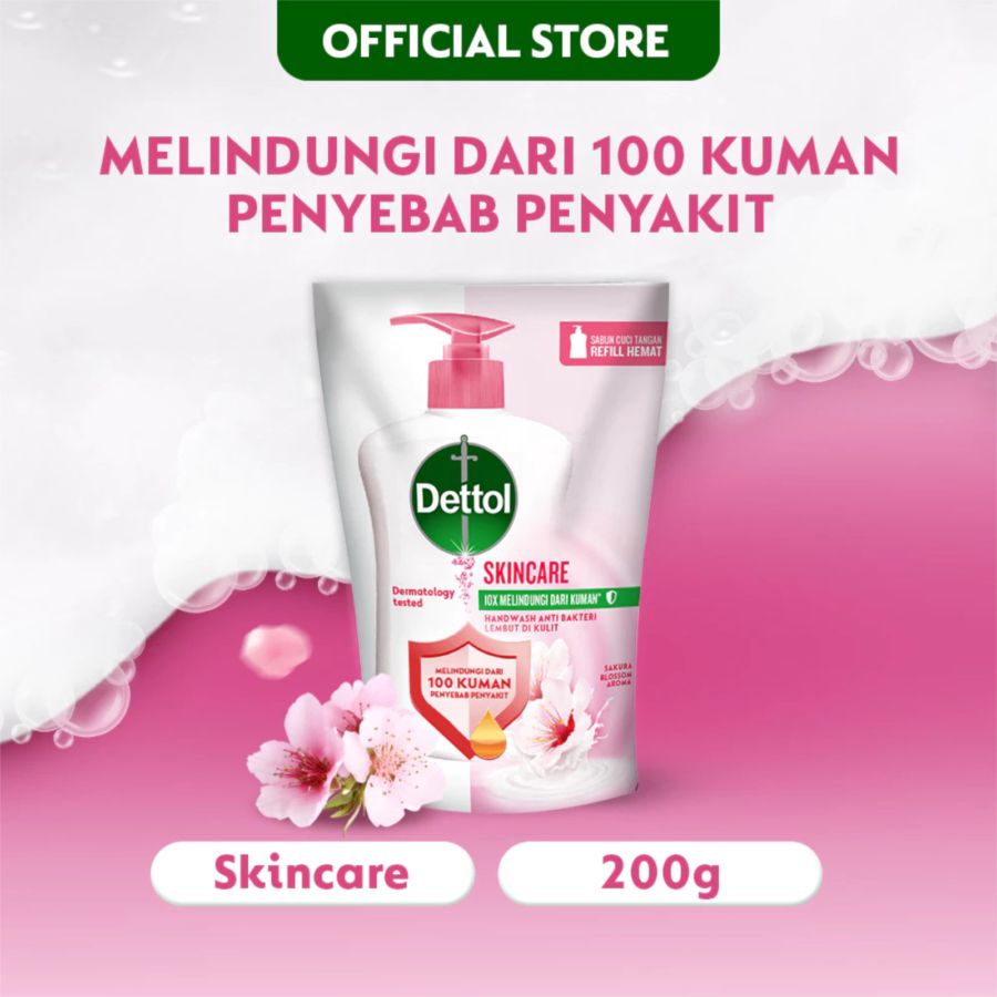 Dettol Skincare Sakura Blossom Antibakterial Sabun Cuci Tangan 200gram