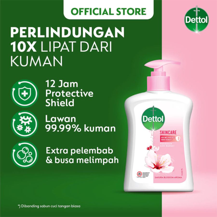 Dettol Skincare Sakura Blossom Antibakterial Sabun Cuci Tangan 200gram