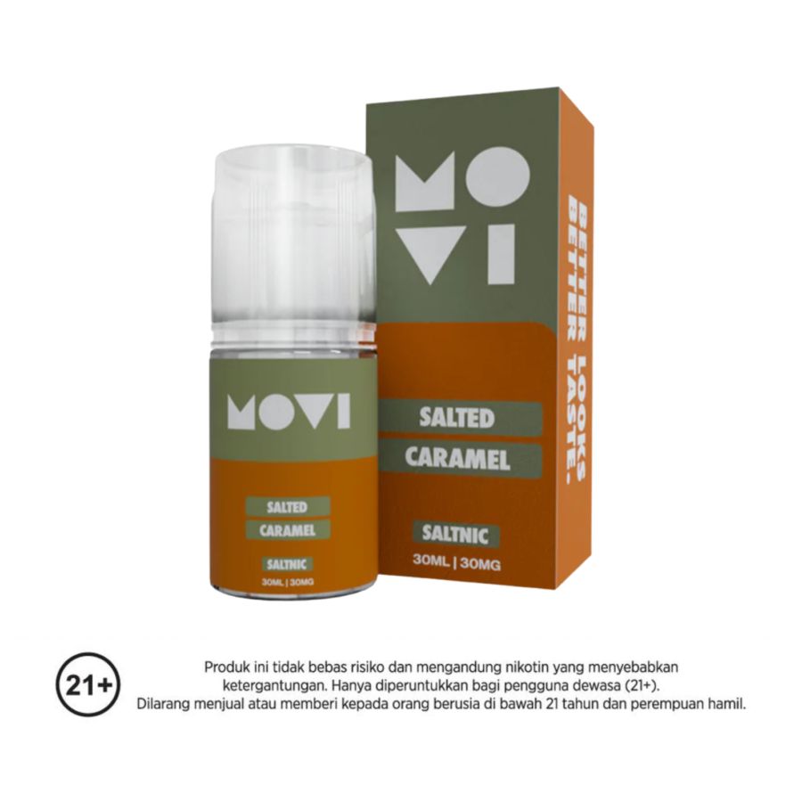 Movi Salted Caramel Saltnic E-Liquid Rokok Elektrik 30mg 30ml