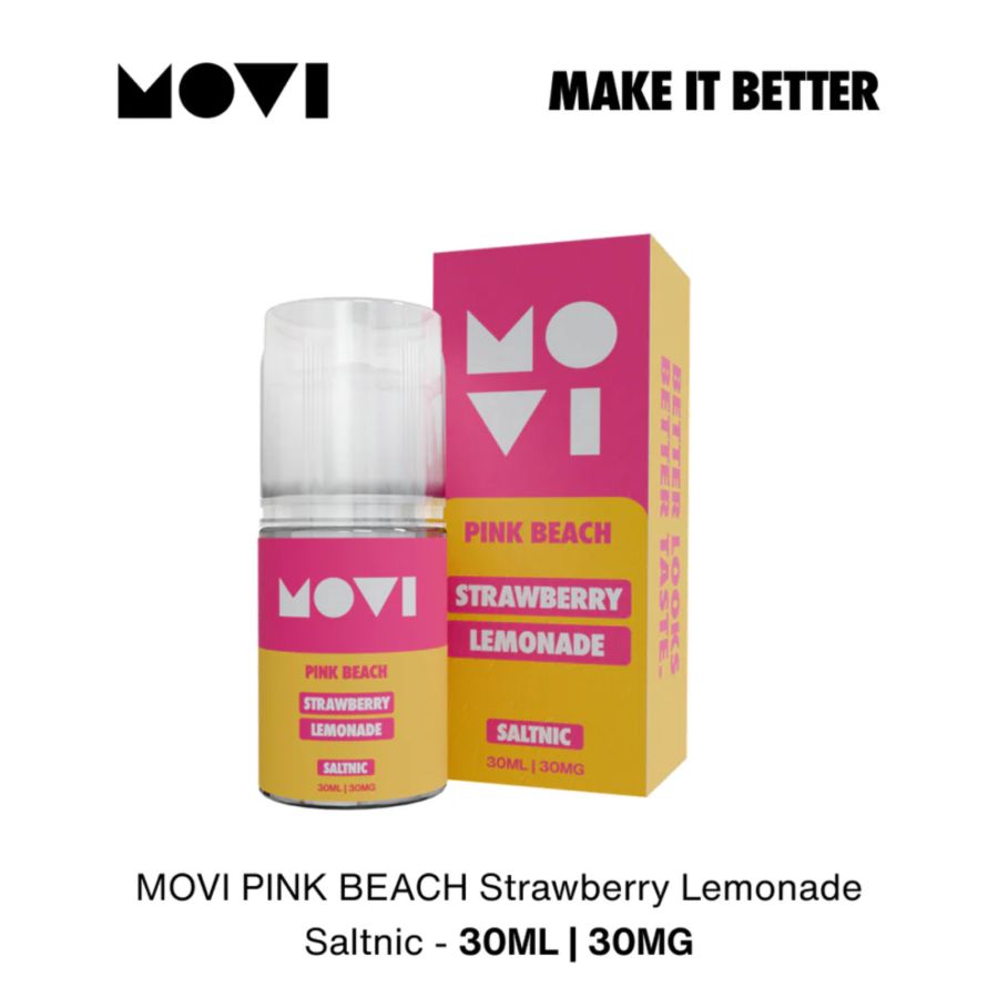 Movi Komodo Pink Beach Saltnic E-Liquid Rokok Elektrik 30mg 30ml