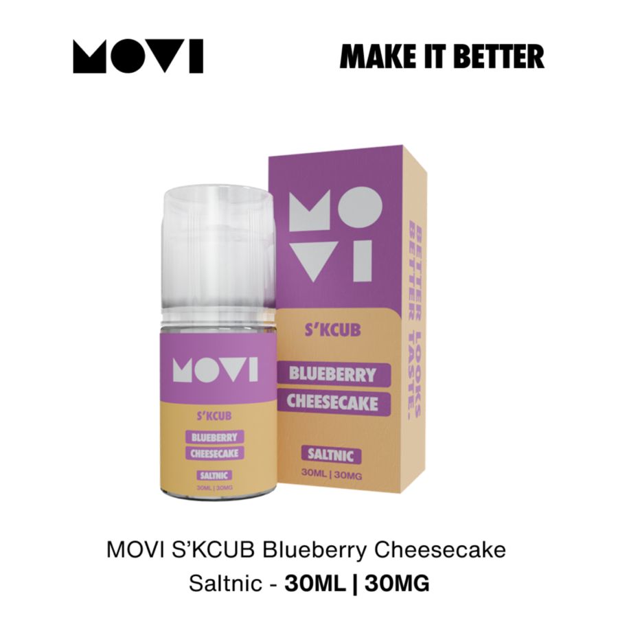 Movi Skcub Blueberry Cheese Cake Saltnic E-Liquid Rokok Elektrik 30mg 30ml