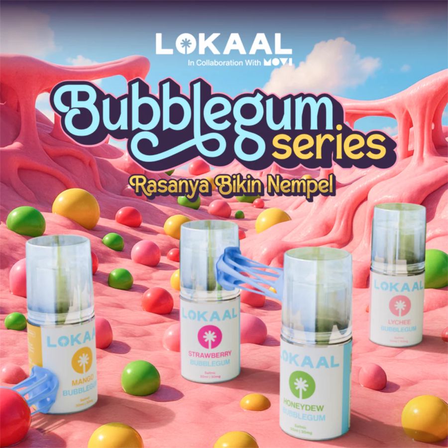 Lokaal Mango Bubblegum Saltnic E-Liquid Rokok Elektrik 30mg 30ml