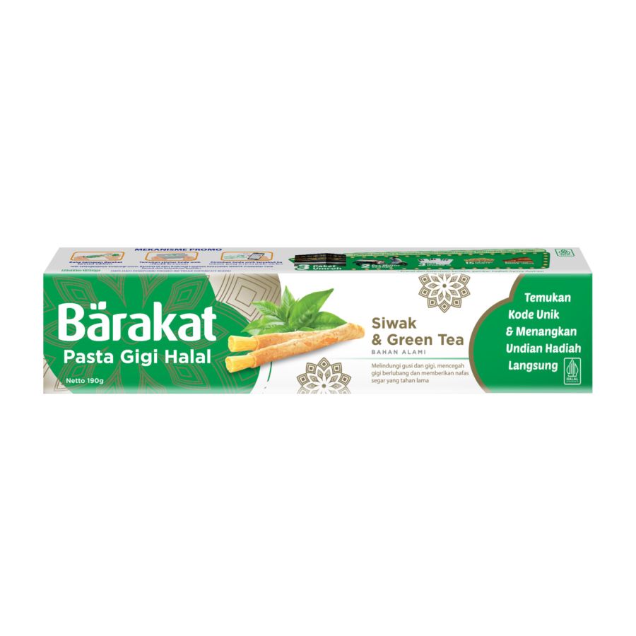 Barakat Siwak & Green Tea Pasta Gigi 190gram