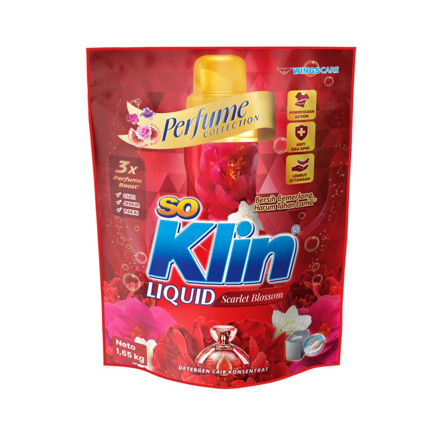 SoKlin Liquid Scarlett Blossom Deterjen Cair 1600ml