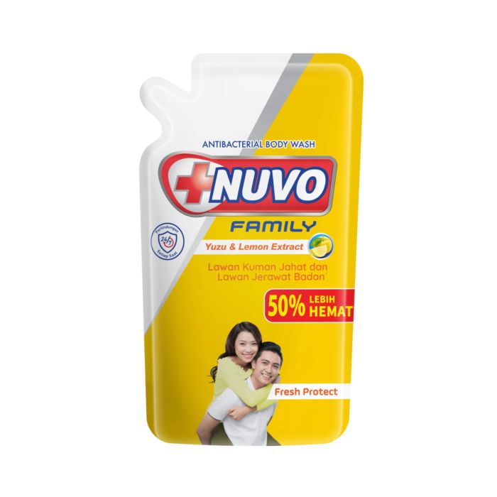 Nuvo Family Fresh Protect Yuzu & Lemon Antibacterial Body Wash Refill