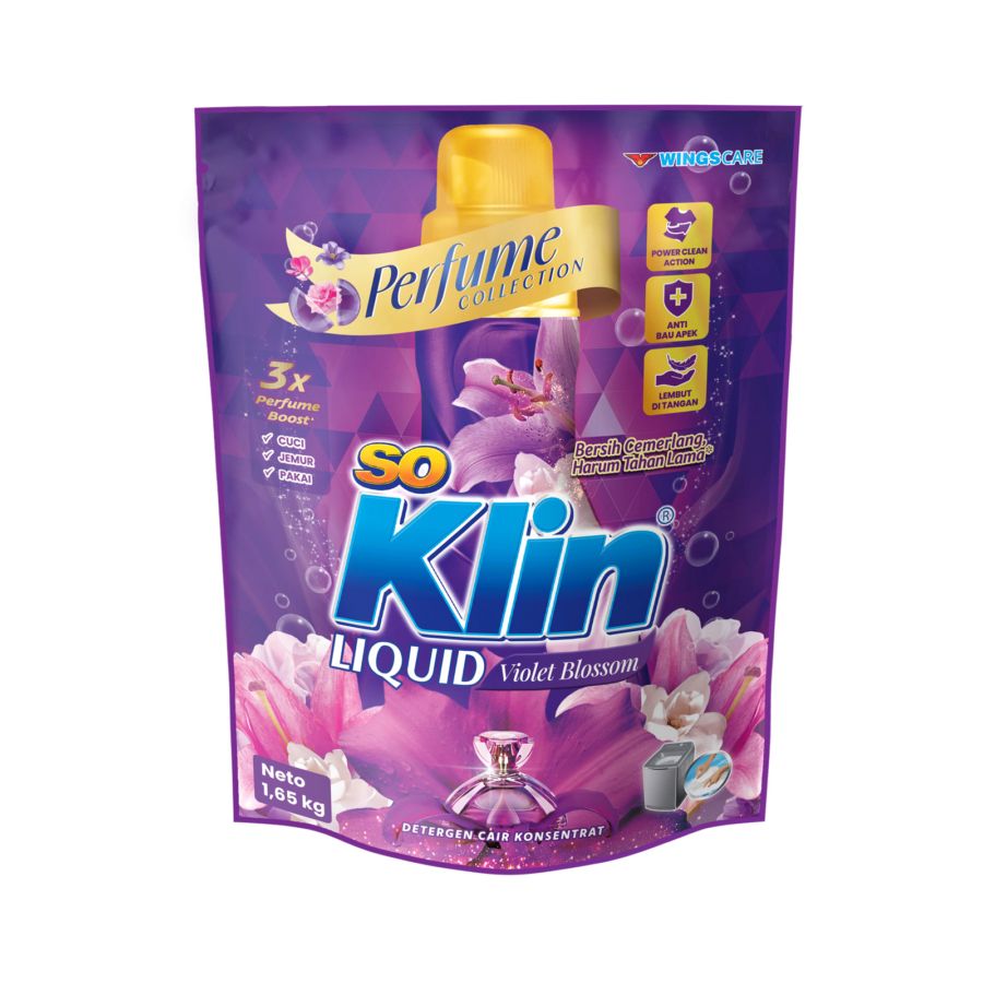 SoKlin Liquid Violet Blossom Deterjen Cair 1600ml