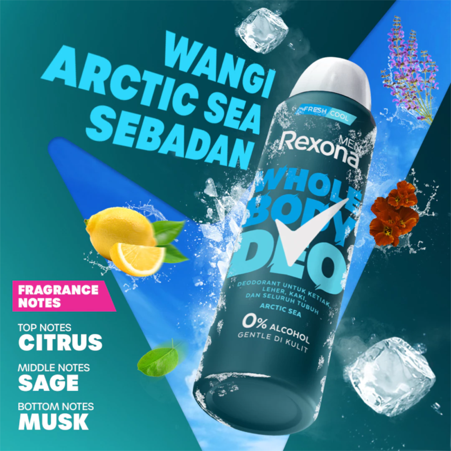 Rexona Men Whole Body Deo Arctic Sea Deodorant Spray 150ml