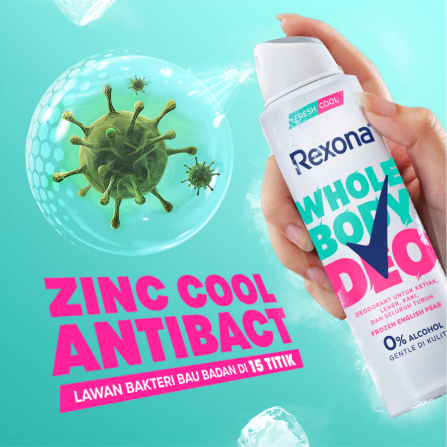 Rexona Women Whole Body Deo Frozen English Pear Deodorant Spray 150ml