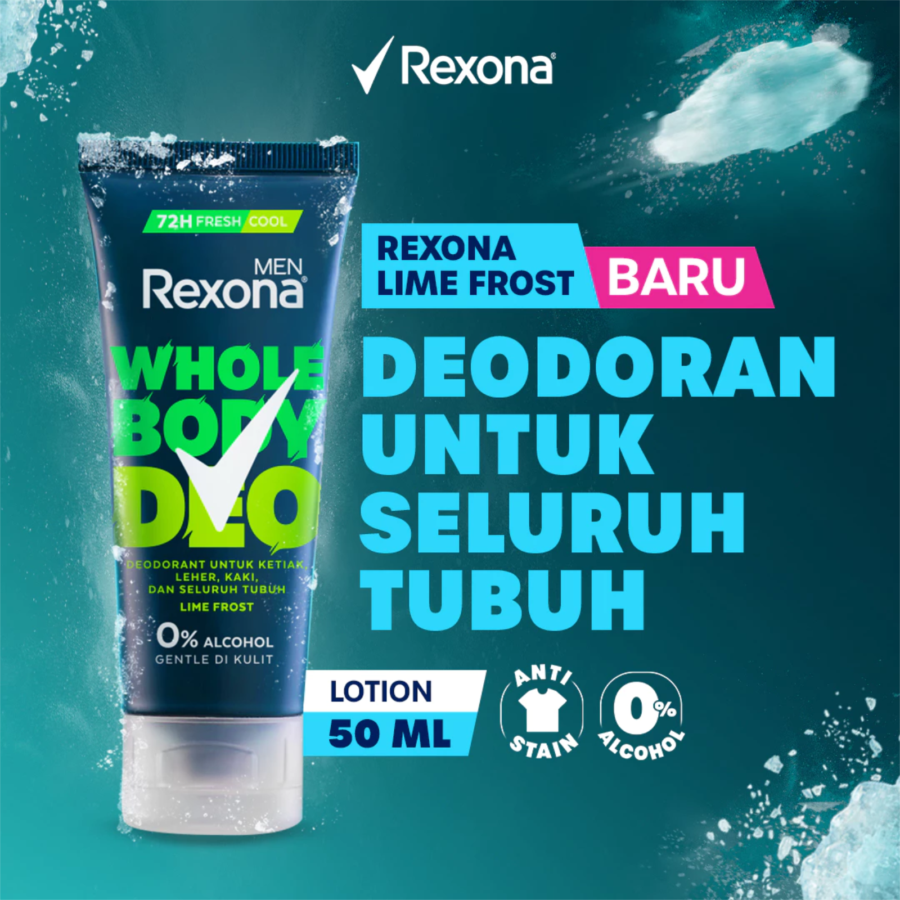 Rexona Men Whole Body Deo Lime Frost Deolotion Tube 50ml