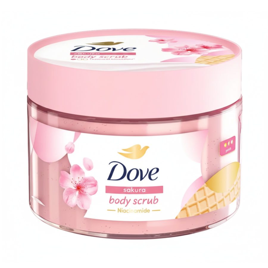 Dove Ice Cream Sakura Niacinamide Body Scrub 280gram
