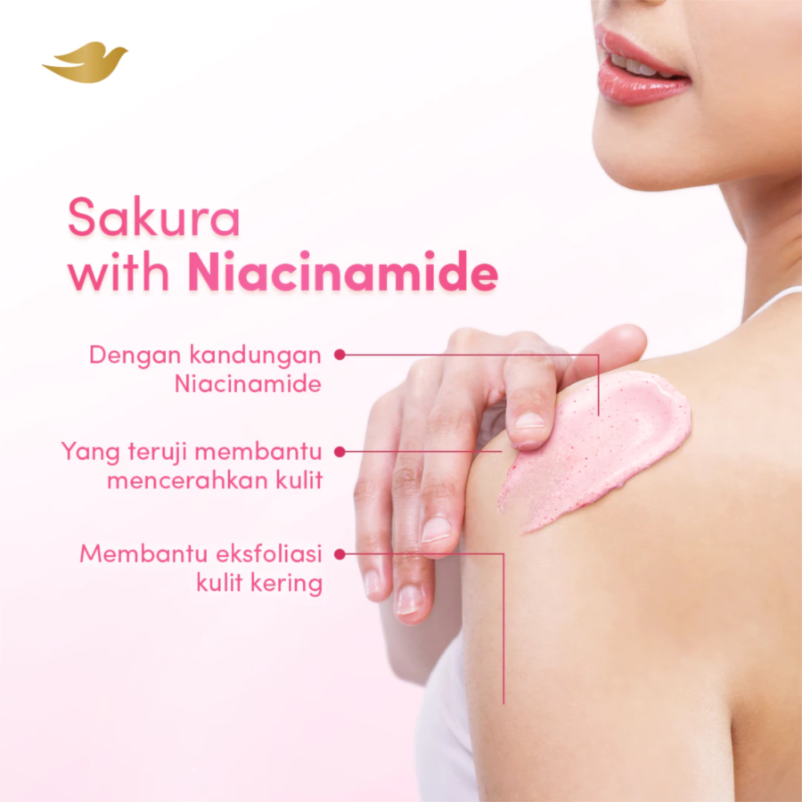Dove Ice Cream Sakura Niacinamide Body Scrub 280gram