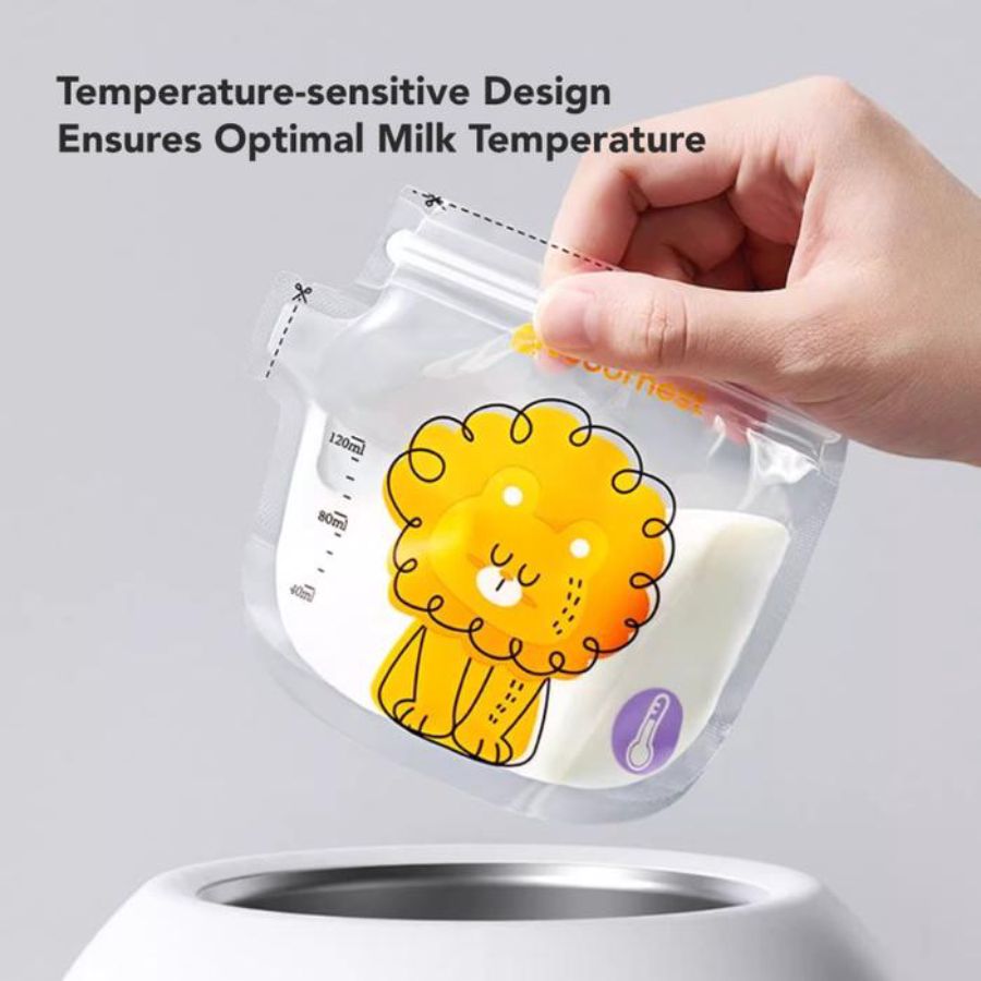 Sakumini Disposable Breastmilk Storage Bag Thermal Sensor Kapasitas 120 ml 30bags