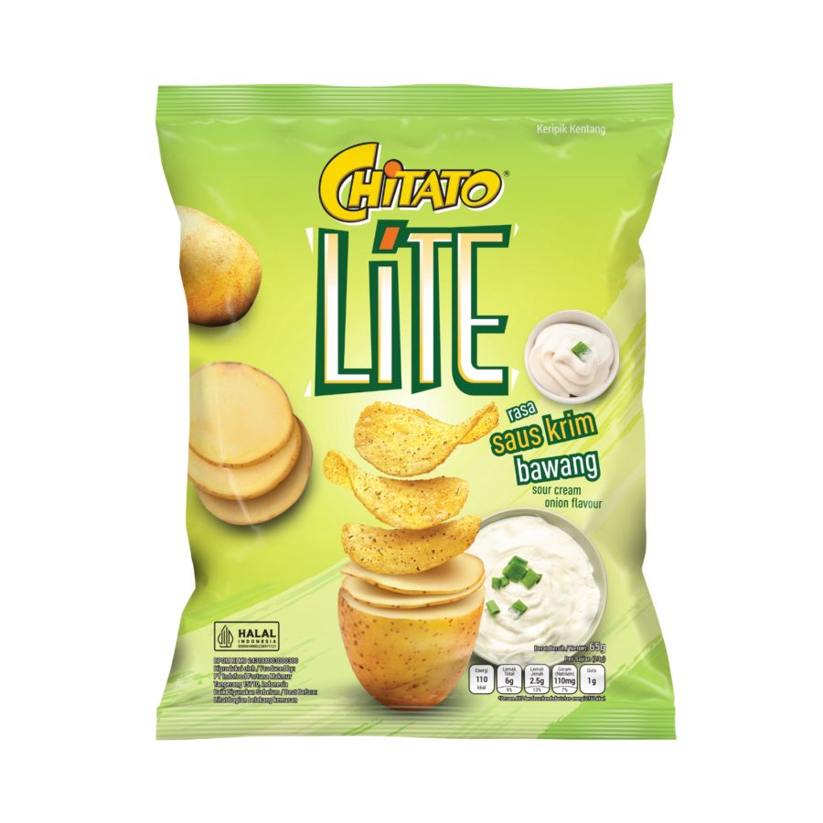 Chitato Lite Sour Cream Chips 68gram