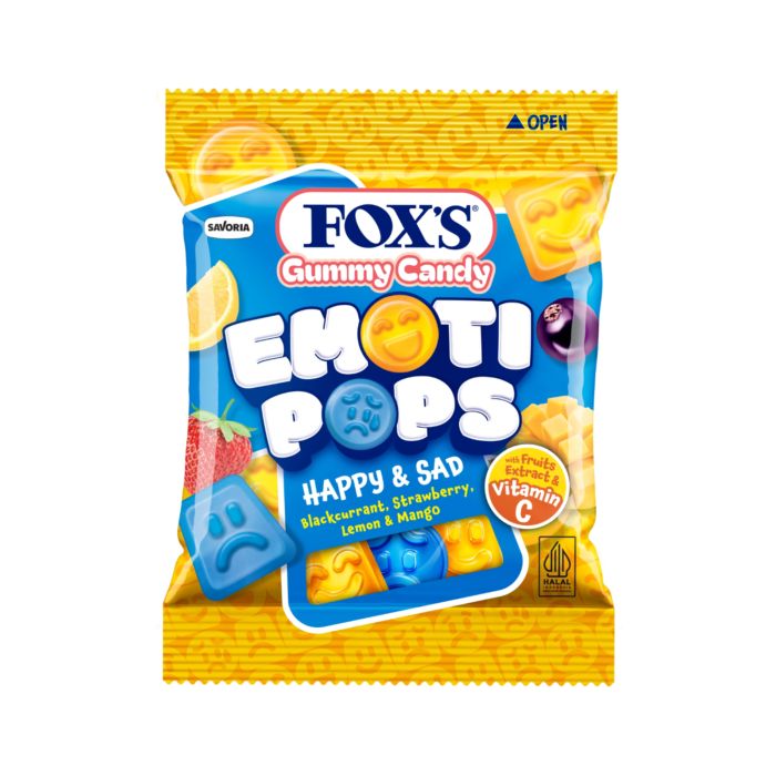 FOX'S Gummy Candy EmotiPops Happy Sad