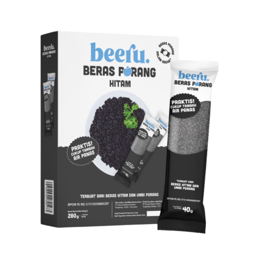 Beeru Beras Porang Hitam Box 7 sachets x 40gr 280gram
