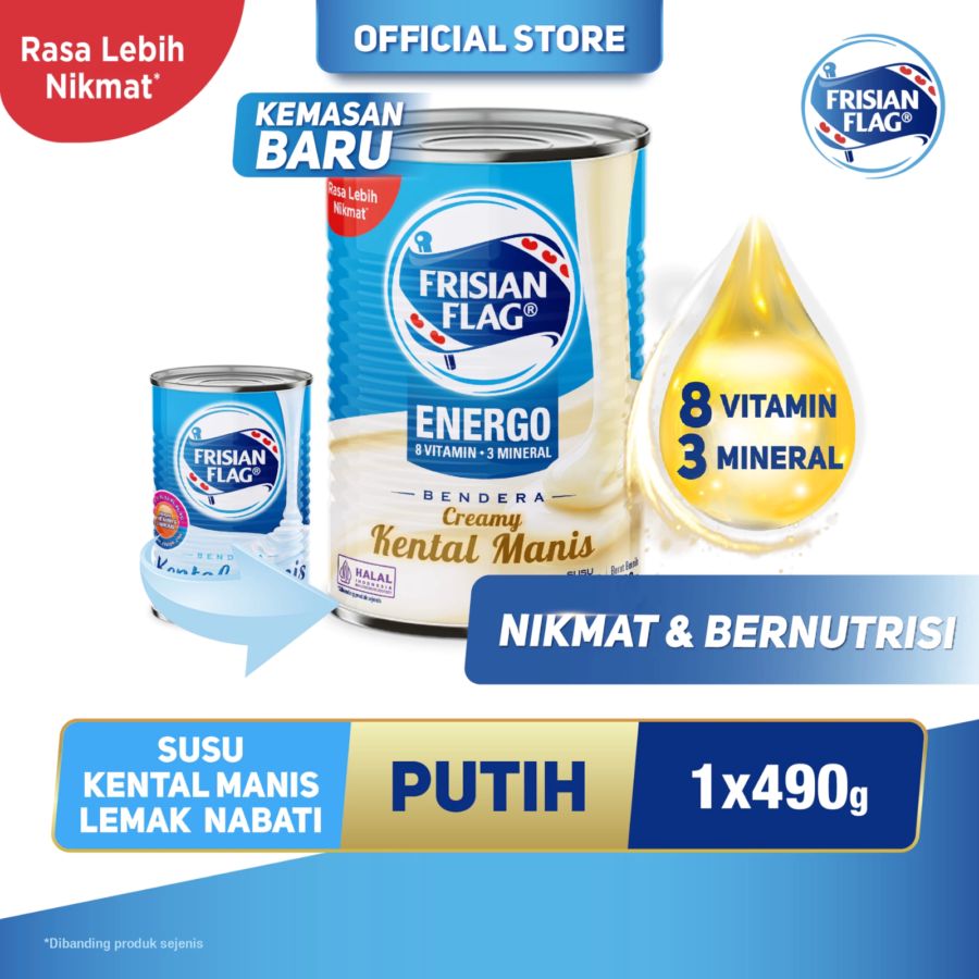 Frisian Flag Kental Manis Kaleng 490gram