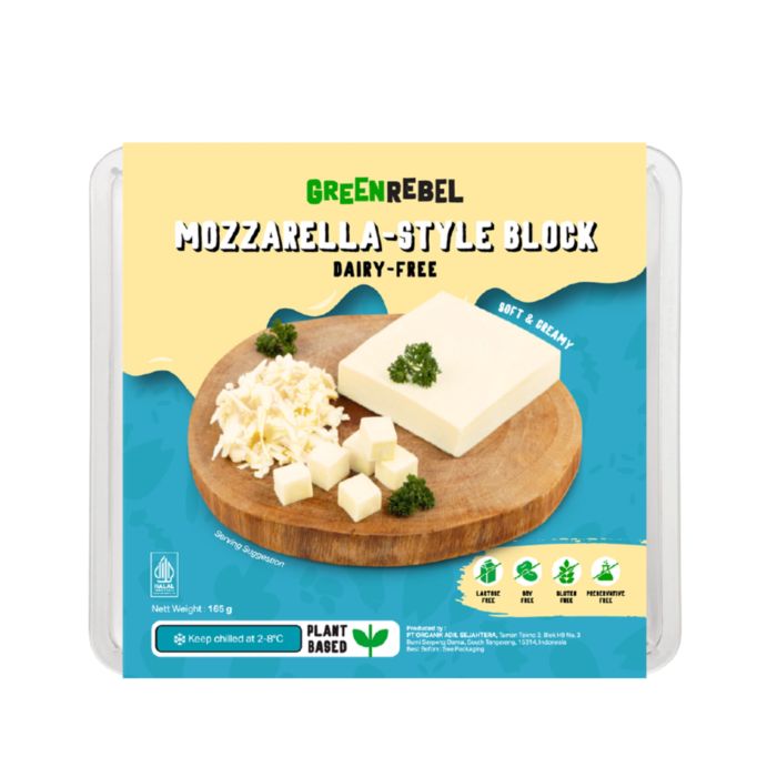 Green Rebel Mozzarella Cheese Style Block