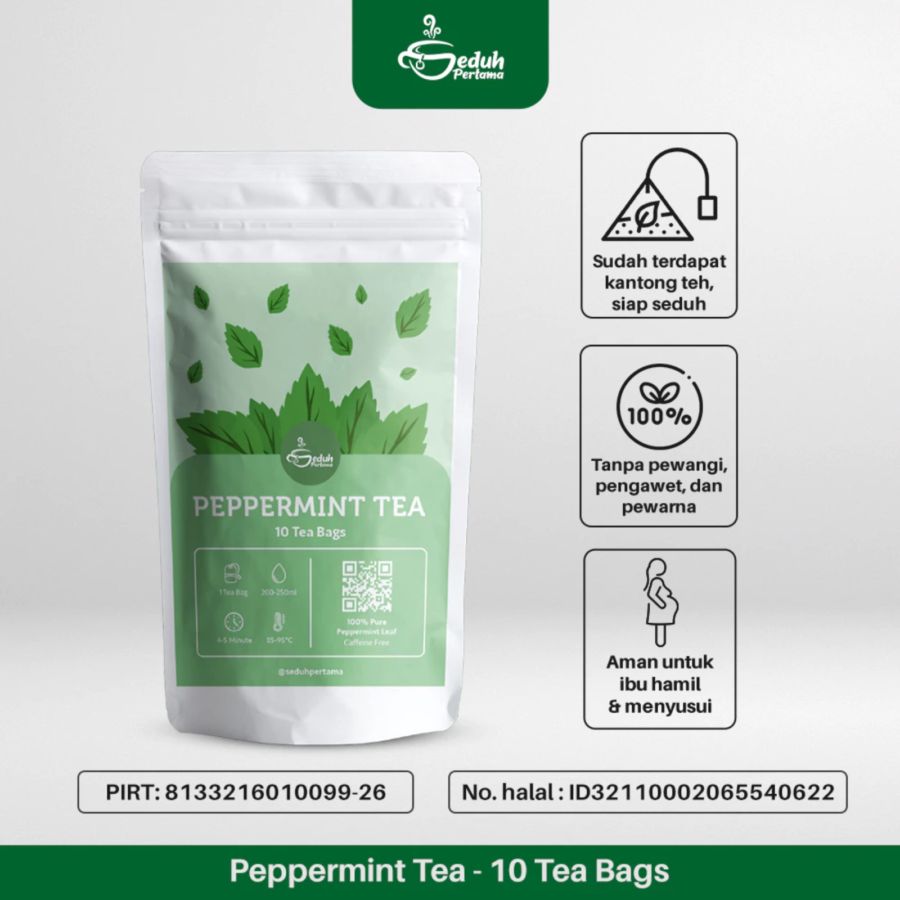 Seduh Pertama Pure Spearmint Leaves Tea 10bags