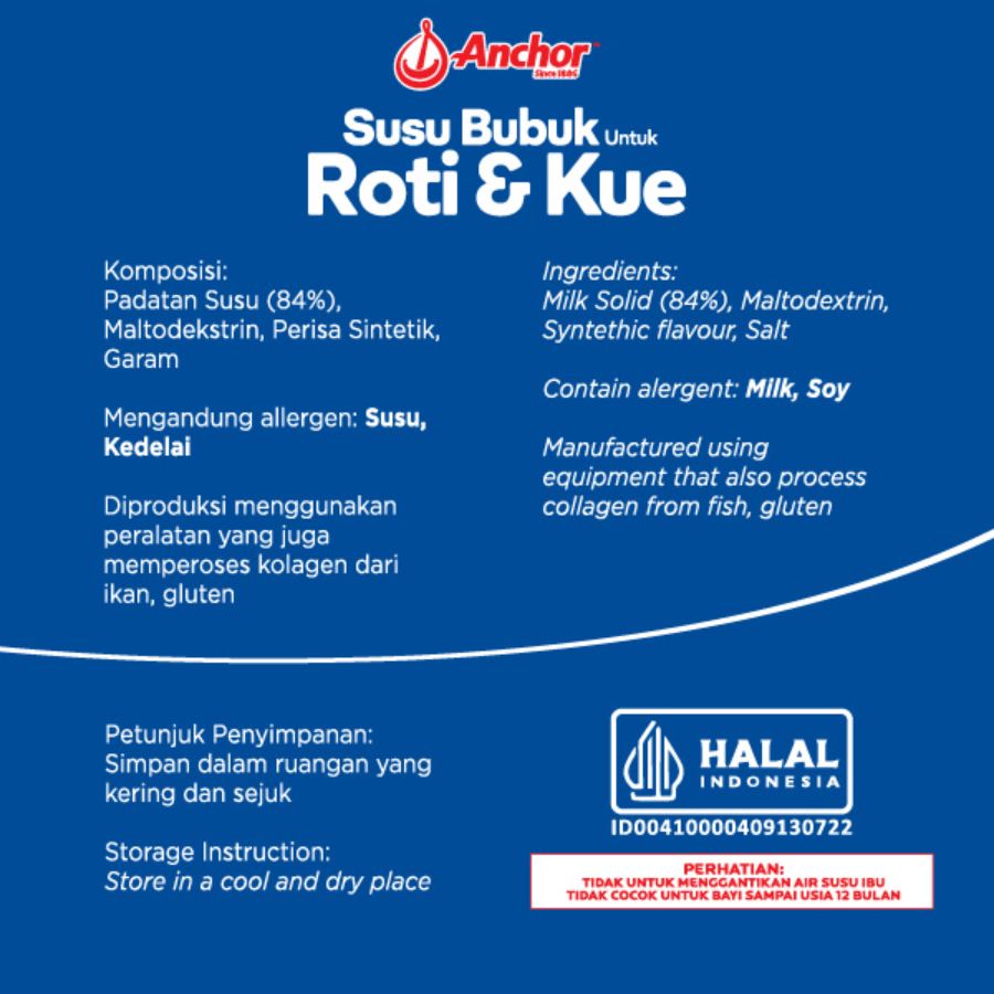 Anchor Susu Bubuk untuk Roti & Kue 350gram