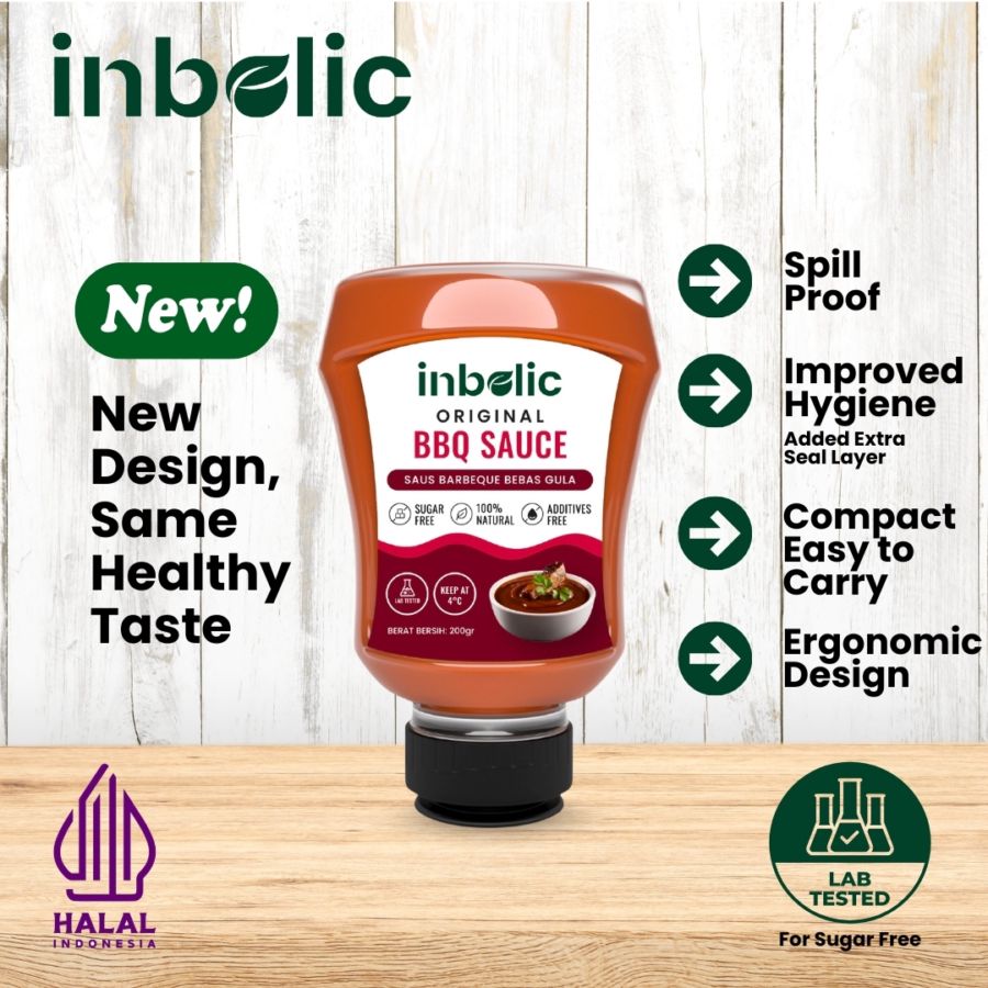 Inbolic Sugar-Free BBQ Sauce Original 200gram