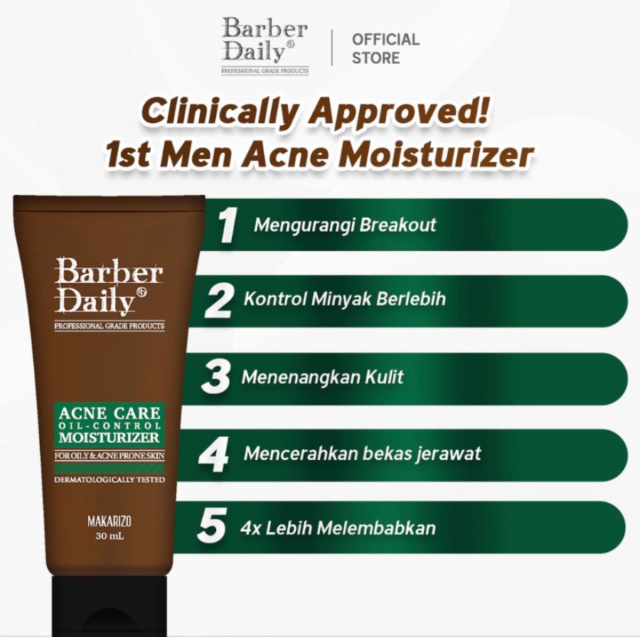 Barber Daily Acne Care & Oil Control Moisturizer 30ml
